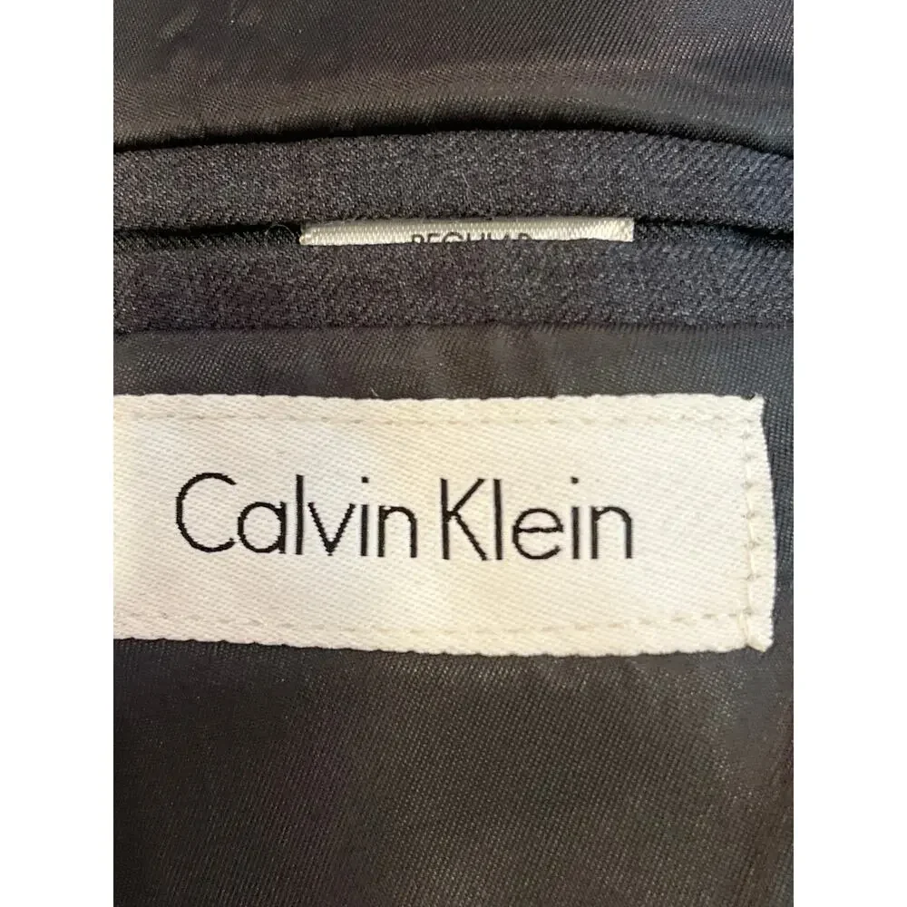 Calvin Klein Gray 2 Button‎ Wool Blend Sport Coat Boys Size 20
